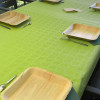 Mantel de papel verde anís barato para asociaciones