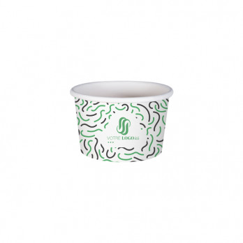 Tarrina de helado de cartón personalizada de 4 oz - Impresión en hasta 4 colores