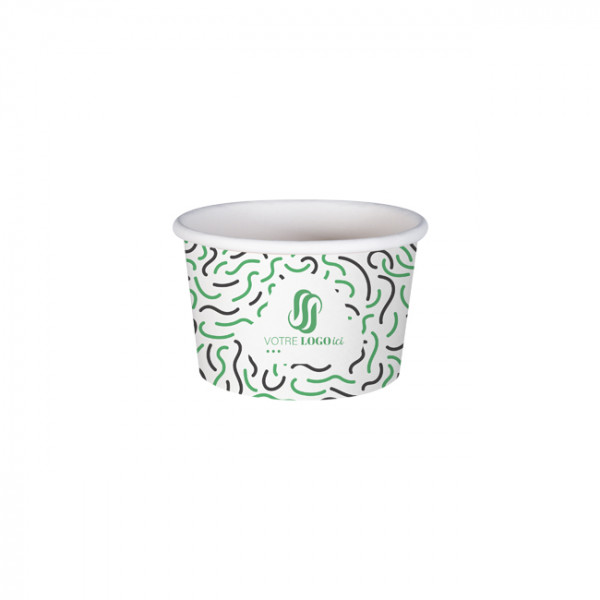 Tarrina de helado de cartón personalizada de 4 oz - Impresión en hasta 4 colores