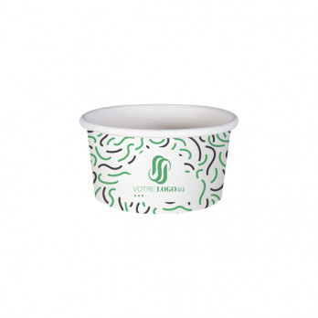 Tarrina de helado de cartón personalizada - Impresión hasta en 4 colores