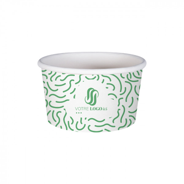 Tarrina de helado de cartón personalizada - Impresión hasta en 4 colores