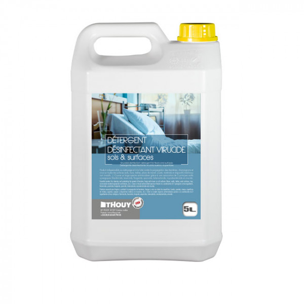 Detergente desinfectante virucida para suelos y superficies, fragancia Eucalipto 5 L