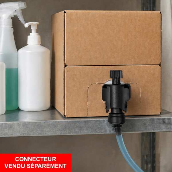 Bolsa en caja de limpiacristales pro con conector para unidad de dilución