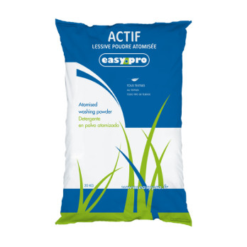 Detergente en polvo Actif. Saco de 20 kg