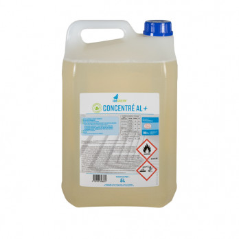 Detergente concentrado desincrustante desengrasante desinfectante virucida para cocinas, baños y superficies Respetar el hogar Ecocert 5 L