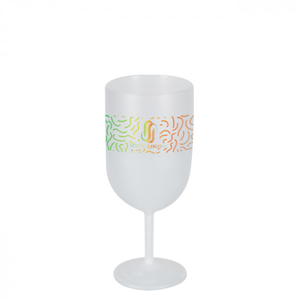 Copa de vino reutilizable 18 cL personalizada - Impresión digital sin límite de colores