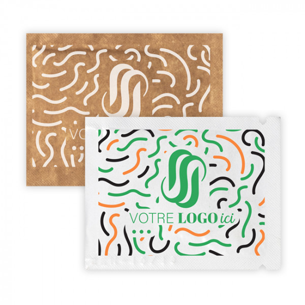 Enjuagues de dedos kraft o blancos personalizables para profesionales