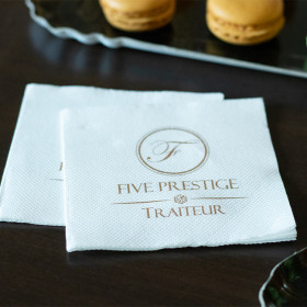 Servilletas de papel personalizadas para catering