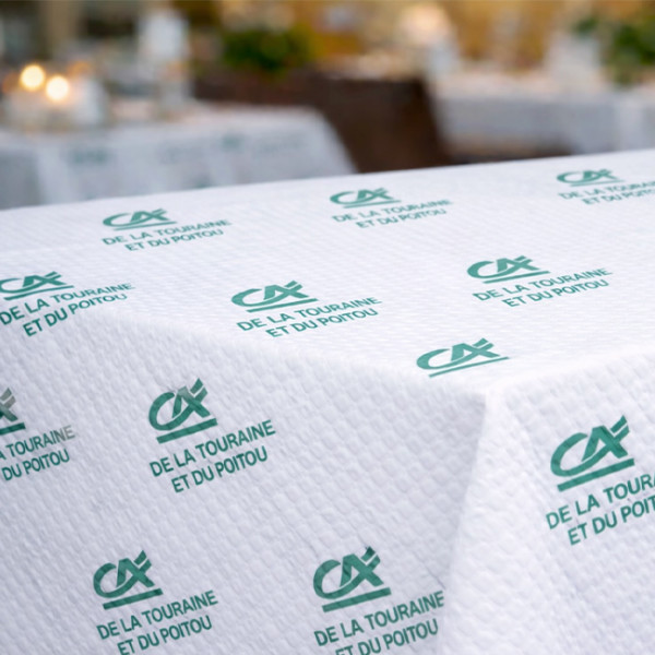 Manteles de papel personalizados para empresas