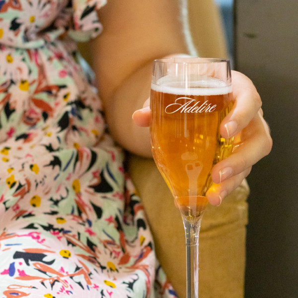 Copas de champán reutilizables personalizadas de lujo