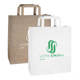 Bolsas de papel personalizadas con asas planas