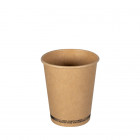 Vaso de cartón 100% kraft 0% plástico 8 Oz