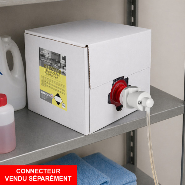 Detergente desinfectante virucida en bag-in-box de 5 L para profesionales