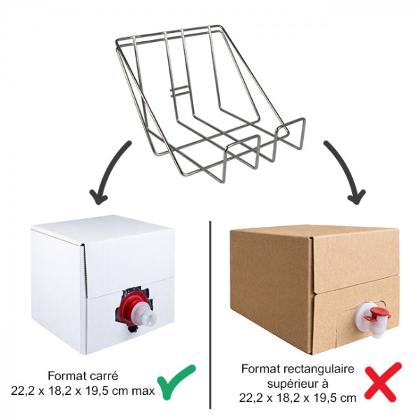 Soporte metálico Bag-in-box 13D006 Thouy