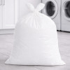 Bolsa de basura estándar blanca de 100 litros con cordón para atar