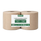 Bobina industrial de 2 capas - Guata reciclada color habano - 175 m