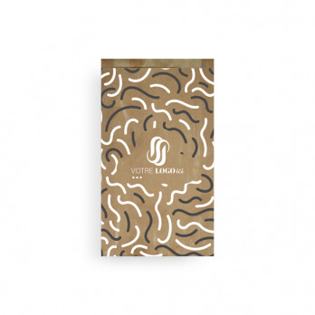 Bolsa personalizada para frutas y verduras en papel kraft 2 kg 20 + 6 x 32 cm - Impresión en hasta 3 colores