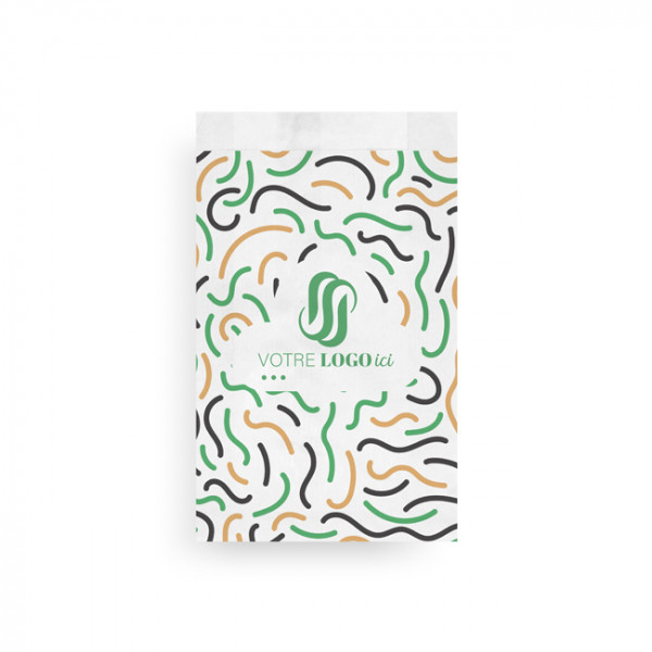 Manga pastelera de papel personalizada (3/4) 14 + 6 x 28 cm - Impresión en hasta 3 colores