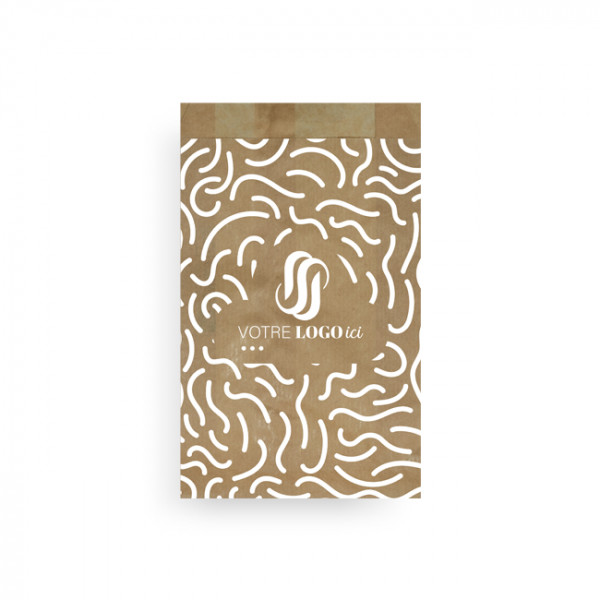 Manga pastelera de papel personalizada (3/4) 14 + 6 x 28 cm - Impresión en hasta 3 colores