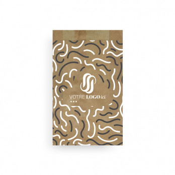 Bolsa de papel personalizada de 3-4 pastas 14 + 6 x 28 cm - Impresa hasta en 3 colores