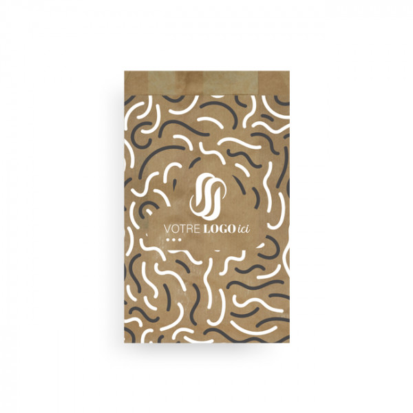 Manga pastelera de papel personalizada (3/4) 14 + 6 x 28 cm - Impresión en hasta 3 colores