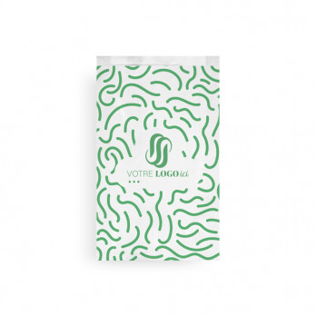 Bolsa de papel brioche personalizada 24 + 7 x 36 cm - Impresión en hasta 3 colores