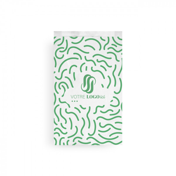 Bolsa de papel brioche personalizada 24 + 7 x 36 cm - Impresión en hasta 3 colores