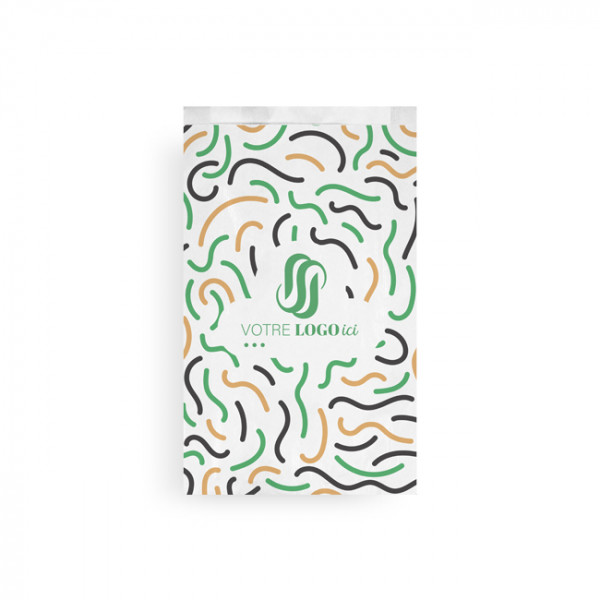 Bolsa de papel brioche personalizada 24 + 7 x 36 cm - Impresión en hasta 3 colores