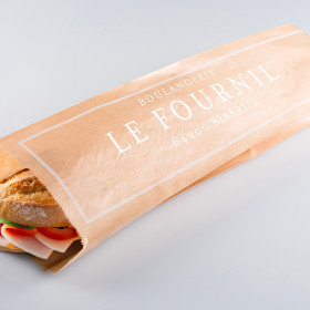 Bolsa para bocadillos personalizada con bocadillo en su interior