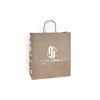 Bolsa de la compra personalizada en papel kraft 24 + 10 x 32 cm - Asas retorcidas - Impresión en hasta 3 colores