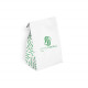 Bolsa SOS personalizada en papel blanco 32 + 16 x 34,5 cm - Impresión hasta en 3 colores