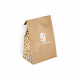 Bolsa SOS personalizada en papel kraft 32 + 16 x 34,5 cm - Impresión en hasta 3 colores