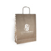 Bolsa de la compra personalizada en papel kraft 32 + 12 x 41 cm - Asas retorcidas - Impresión en hasta 3 colores