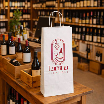 Bolsas de papel para botellas personalizadas