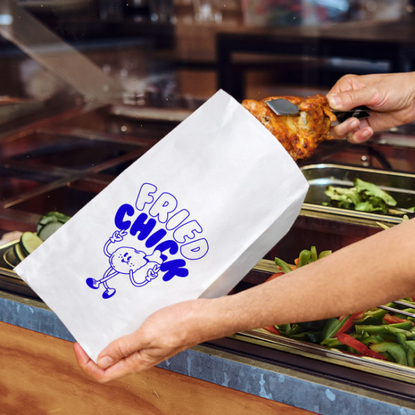 Bolsas de papel para pollos personalizadas con color