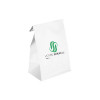 Bolsa SOS personalizada en papel blanco 32 + 16 x 34,5 cm - Impresión hasta en 3 colores