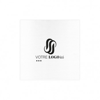 Servilleta doble punto blanca personalizada 20 x 20 - Impresión a 1 o 2 tintas