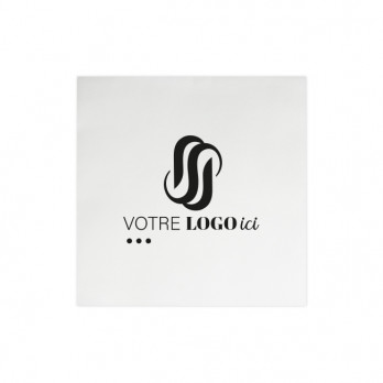 Servilleta de aspecto tisú suave blanca personalizada 20 x 20 - Impresión a 1 ó 2 colores