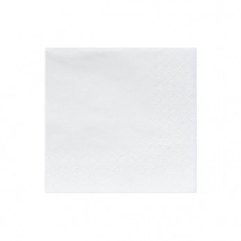 Servilletas de papel blancas de 2 capas 20 x 20