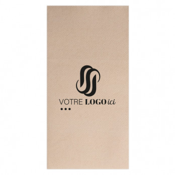 Servilleta de doble punto kraft personalizada 30 x 40 -  plegado americano - Impresión en 1 ó 2 colores