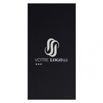 Servilletas personalizadas de doble punto negro 30 x 40 - Plegado americano - Impresión en 1 ó 2 colores