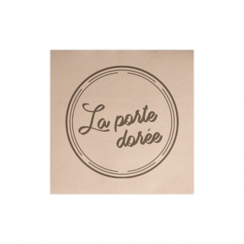 Servilleta personalizada en punto doble kraft 20 x 20 - Impresión a 1 ó 2 tintas