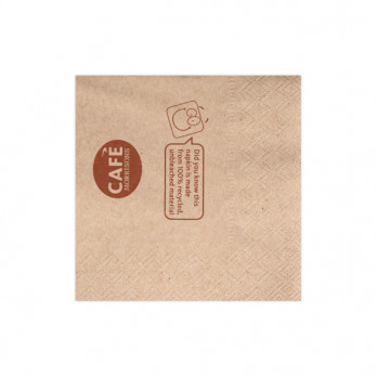 Servilleta personalizada en guata kraft 20 x 20 - 2 pliegues - Impresión en 1 ó 2 colores