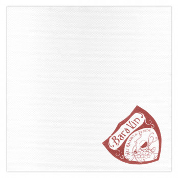 Servilleta de papel punto doble blanco personalizada 40 x 40 - Impresión en 1 ó 2 colores