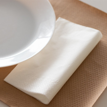 Servilleta de papel blanca de 2 capas 40 x 40