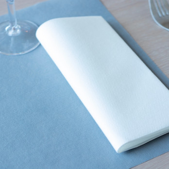 Servilletas soft aspecto tisú blancas 40 x 40