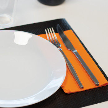 Servilletas de papel polar naranjas 40 x 40