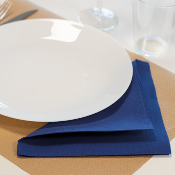 Servilletas de papel doble punto azul marino 40 x 40