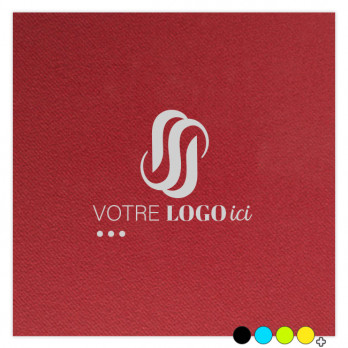 Servilleta de aspecto tisú suave personalizada en 4 colores a elegir 40 x 40 - Impresión a 1 o 2 tintas