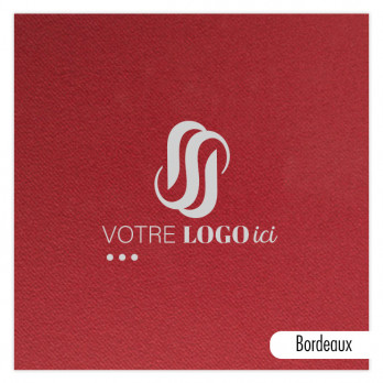 Servilleta de aspecto tisú suave personalizada en 4 colores a elegir 40 x 40 - Impresión a 1 o 2 tintas